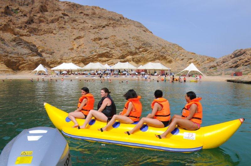 water sports in the island Muscat